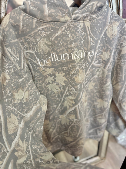 Girls Camo Simple Logo Hoodie