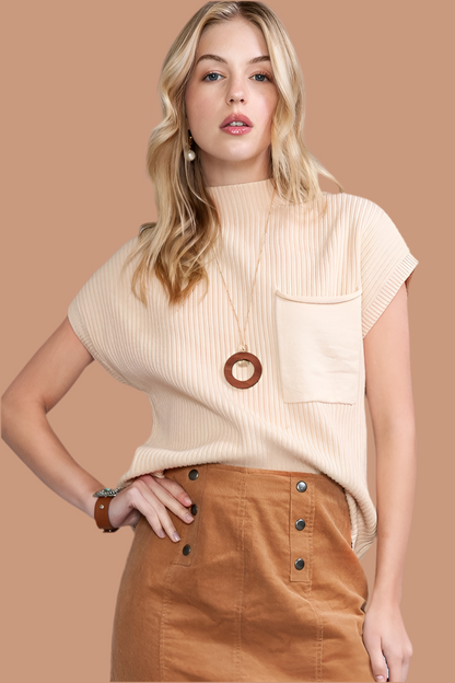 Kerville Short Sleeve Sweater Top