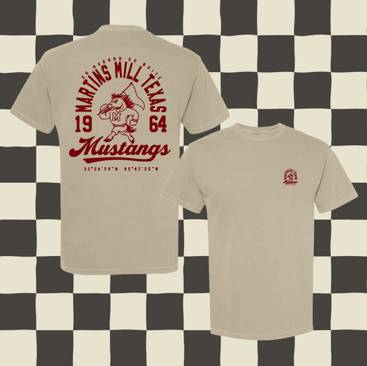 Arch Martins Mill Mustangs Sand Tee