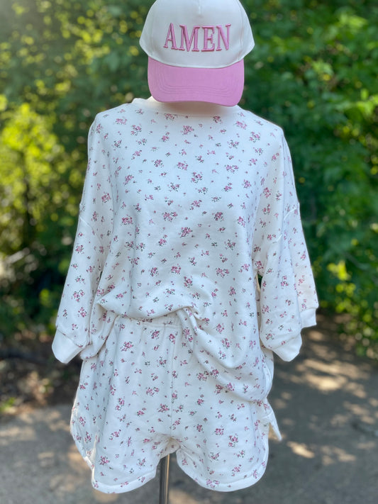 Calanthe Vintage Floral Short Set