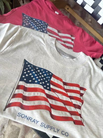 Sonray American Flag Boxy Tee