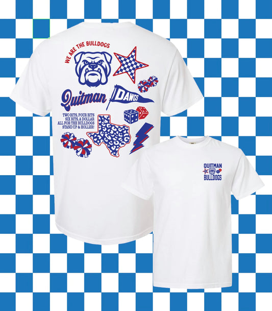 **PREORDER** Mascot Collage Quitman Bulldogs Tee