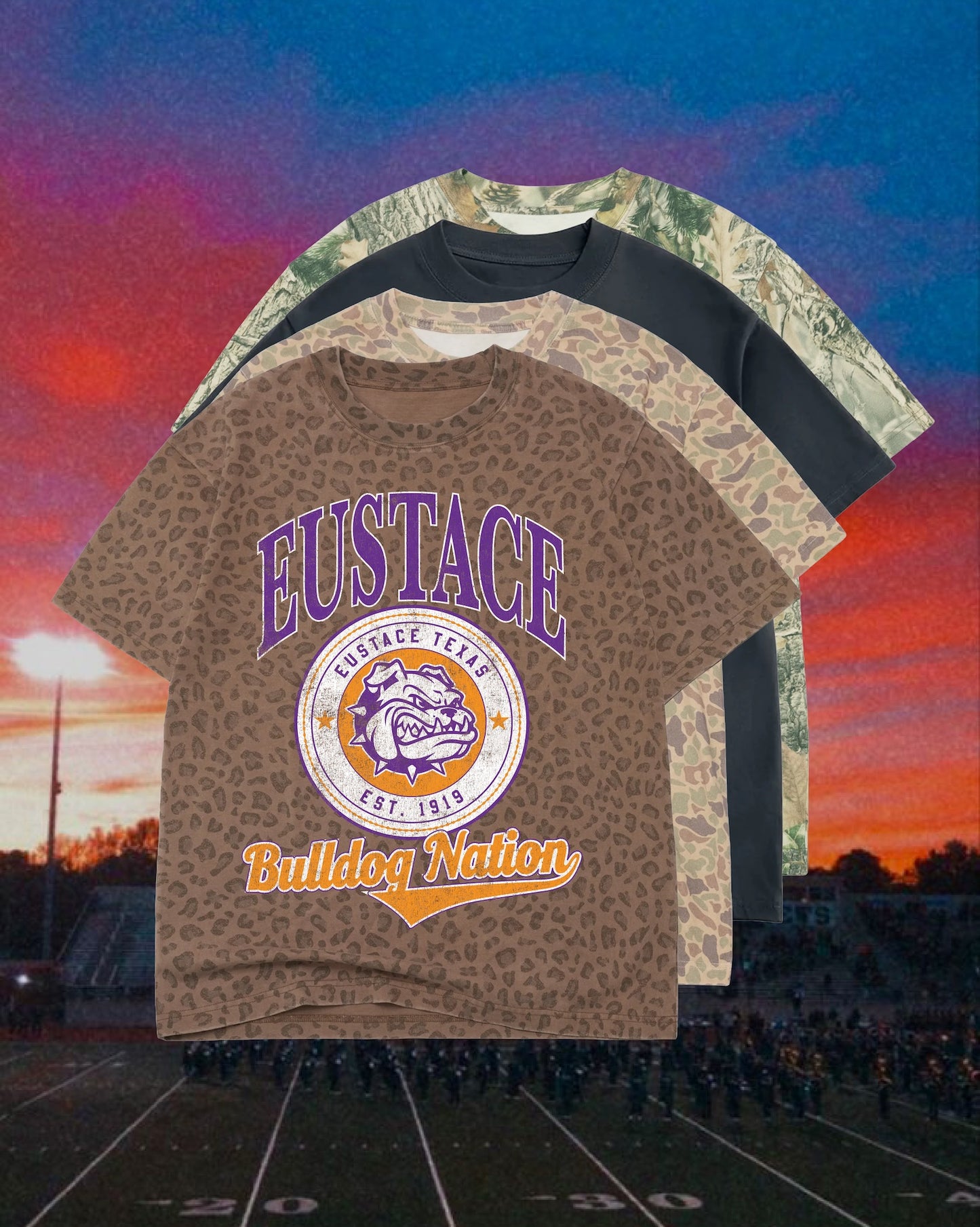 **PREORDER** ADULT Vintage Badge Mascot Tee (Texas)
