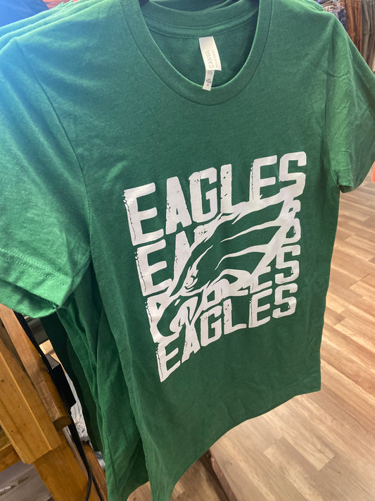 Eagles Stacked Mascot Tee