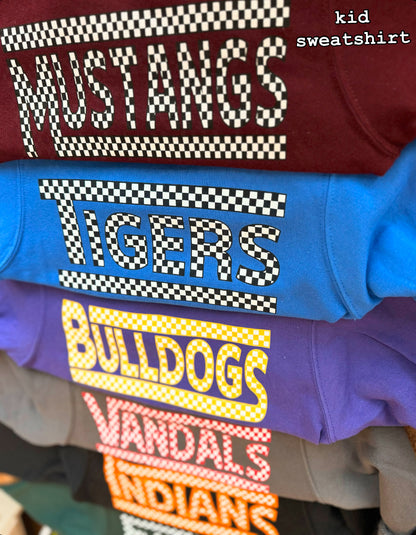 Checkered Wills Point Tigers Spirit Wear