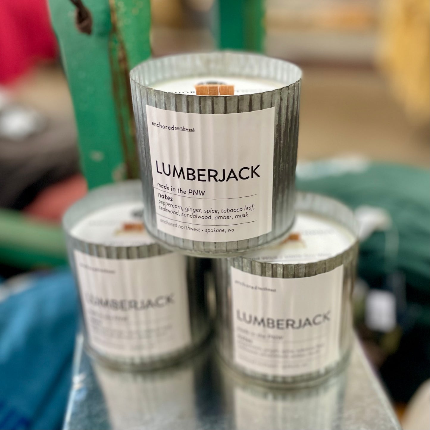 Anchored Northwest Wood Wick Candle - Lumberjack