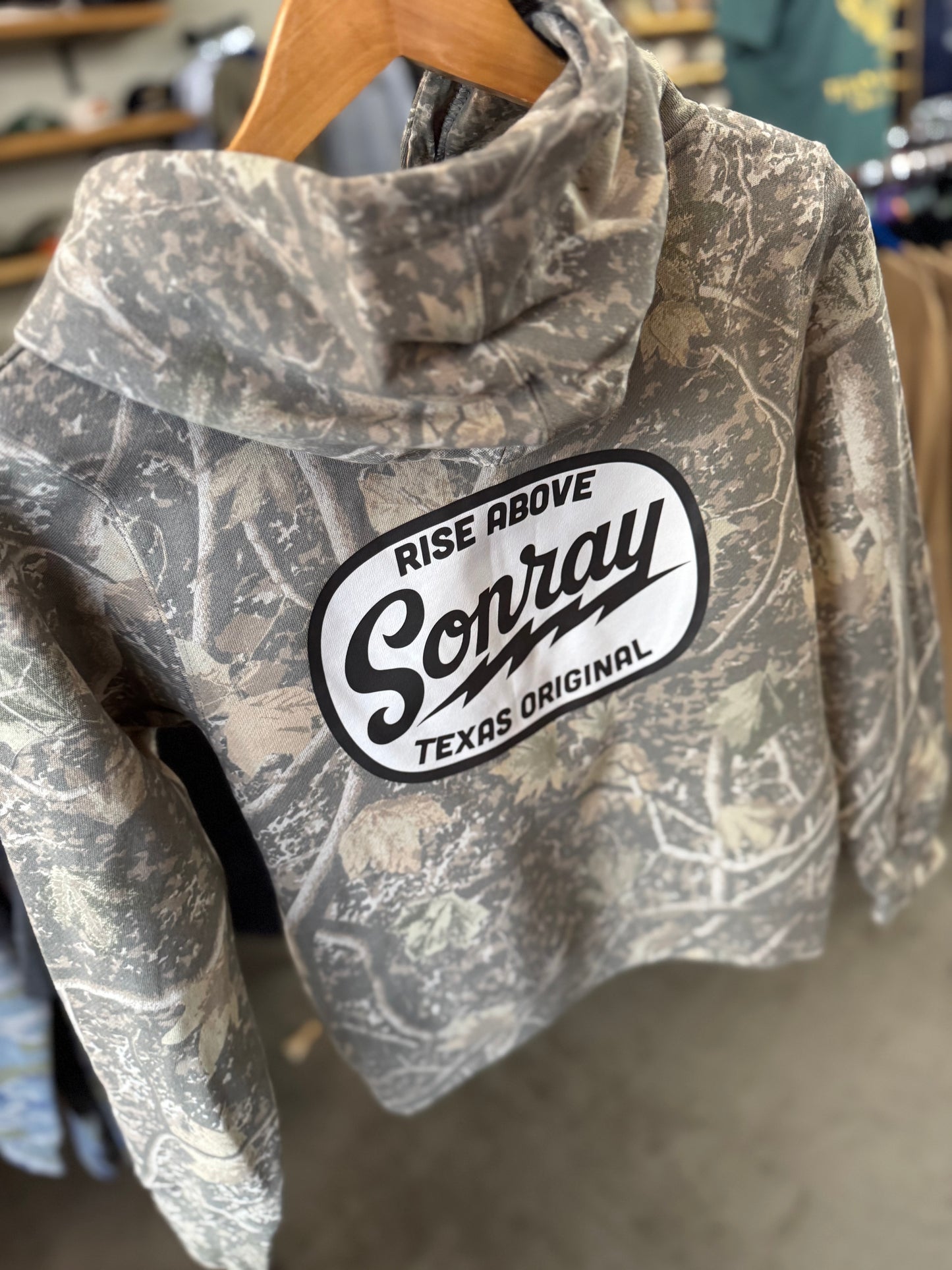 Sonray Boys Original Logo Deadwood Camo Hoodie