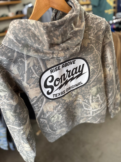 Sonray Boys Original Logo Deadwood Camo Hoodie