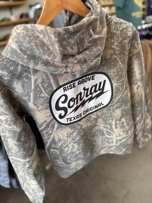 Sonray Boys Original Logo Deadwood Camo Hoodie