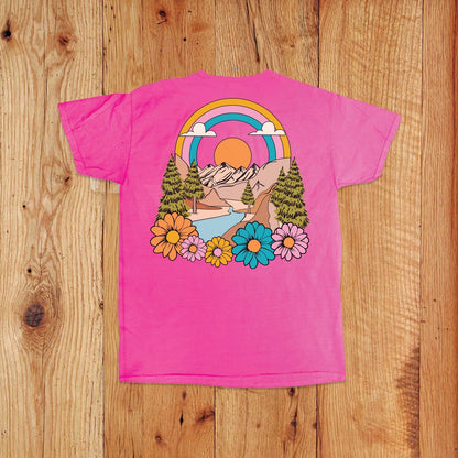 Girls Mountain Hippie Tee