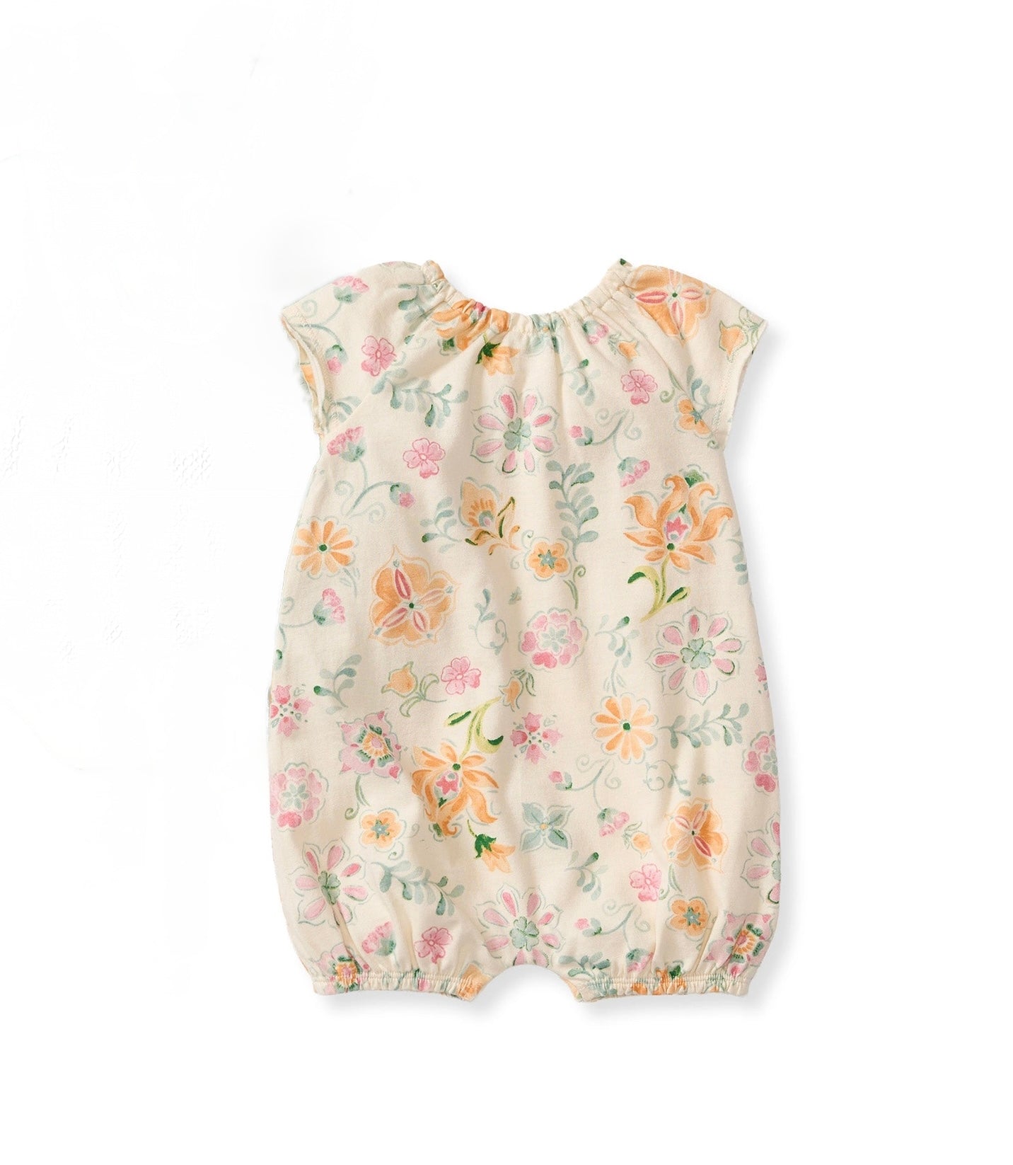 Baby Girls Burt's Bees Mediterranean Floral Romper