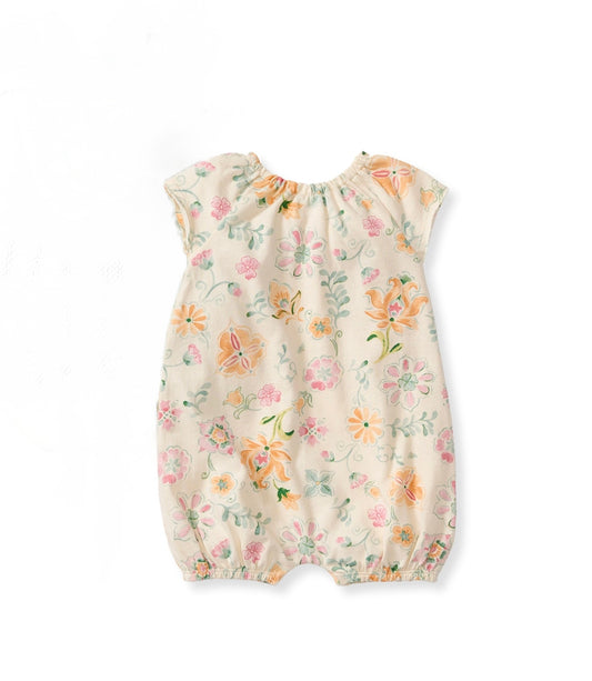 Baby Girls Burt's Bees Mediterranean Floral Romper