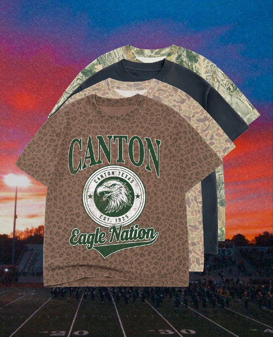 Adult Vintage Badge Canton Eagles Tee