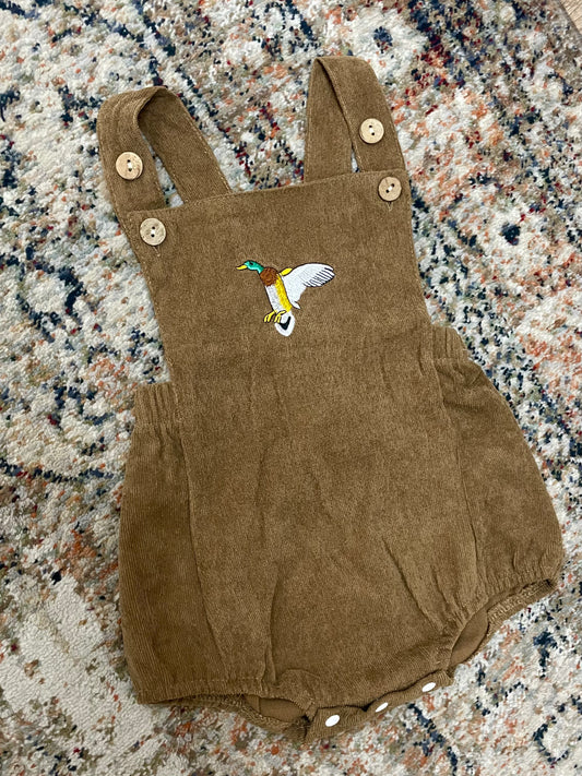 Baby Corduroy Duck Overalls