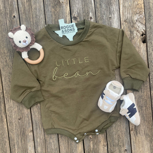 Baby Boys Olive Little Bean Onesie