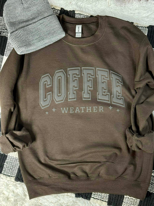 Coffee Weather Puff Ink Sweatshirt