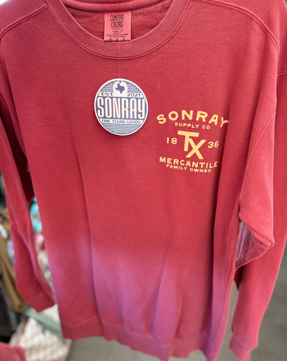 Sonray Mercantile TX Crimson Sweatshirt