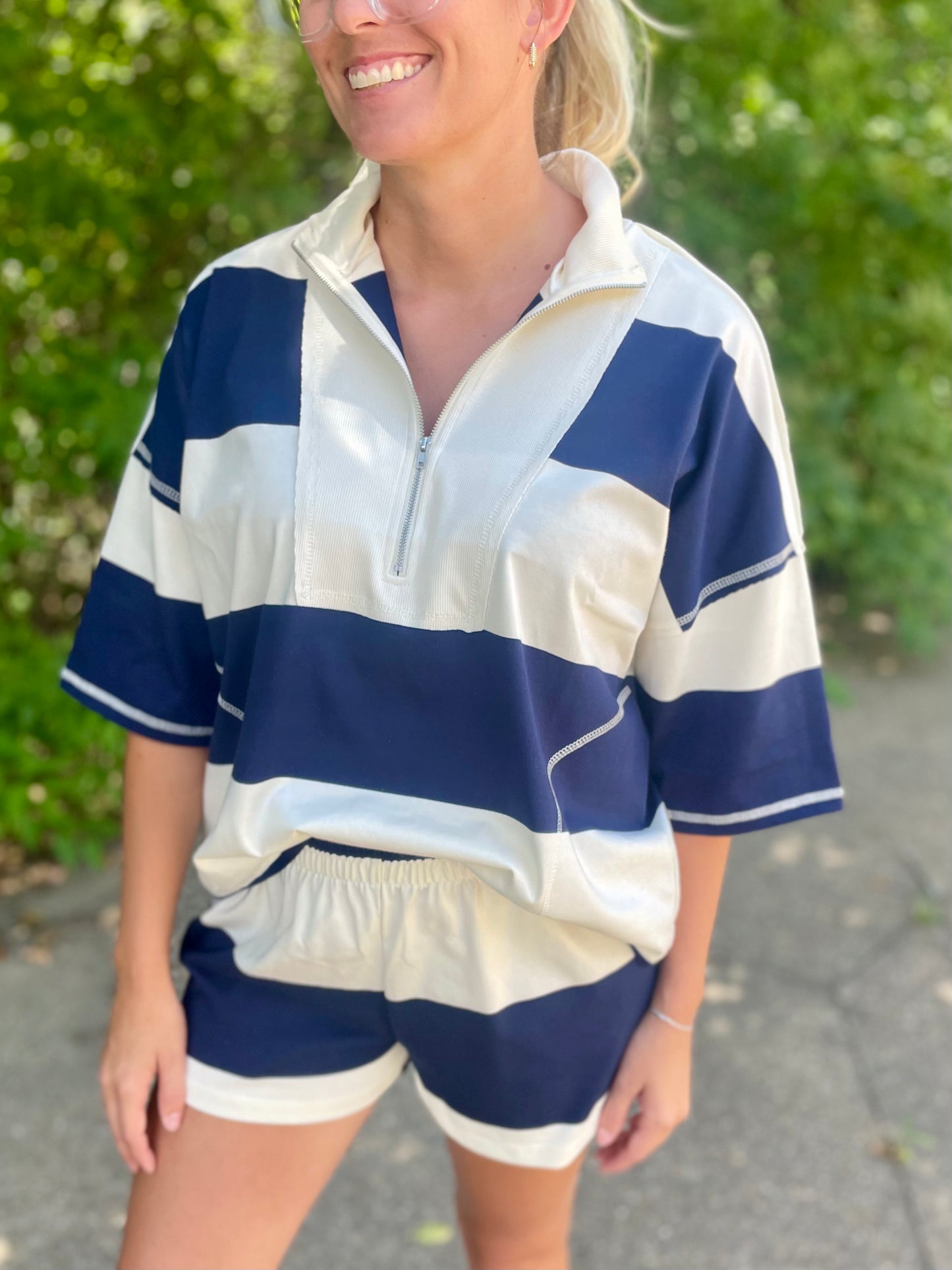 Kathy Colorblock Short Set