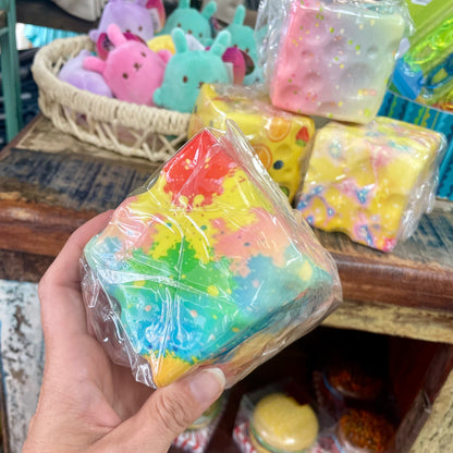Squishy Foam Patterned Cube