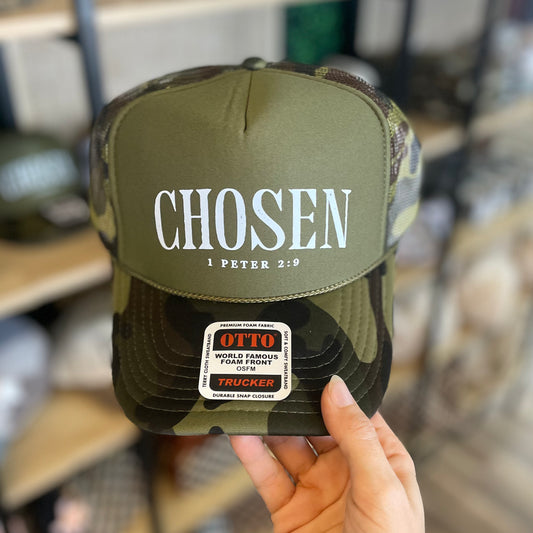 Chosen Camo Foam Trucker Hat