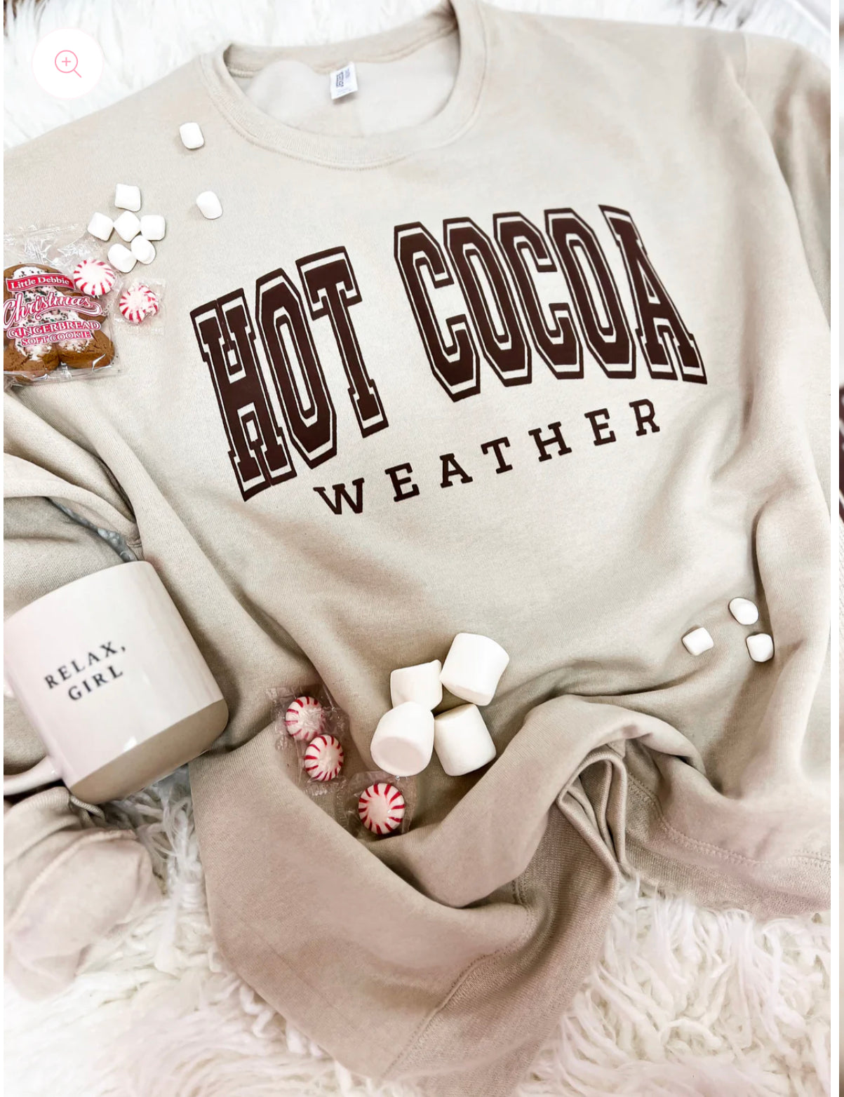 Hot Cocoa Weather Puff Ink Sweatshirt