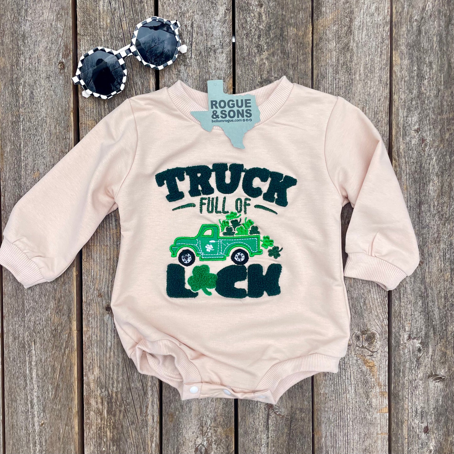 Baby Boys Truck Full of Luck Longsleeve Onesie