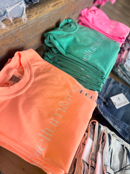 Adult Summer Simple Logo Tee