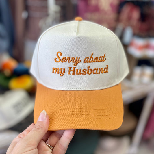 Sorry About My Husband Mustard Hat