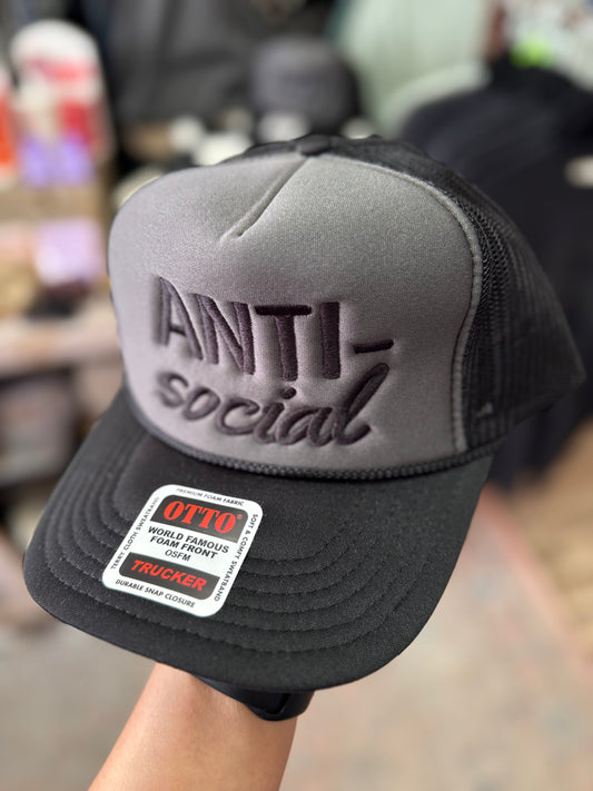 Anti Social Hat Black Netting