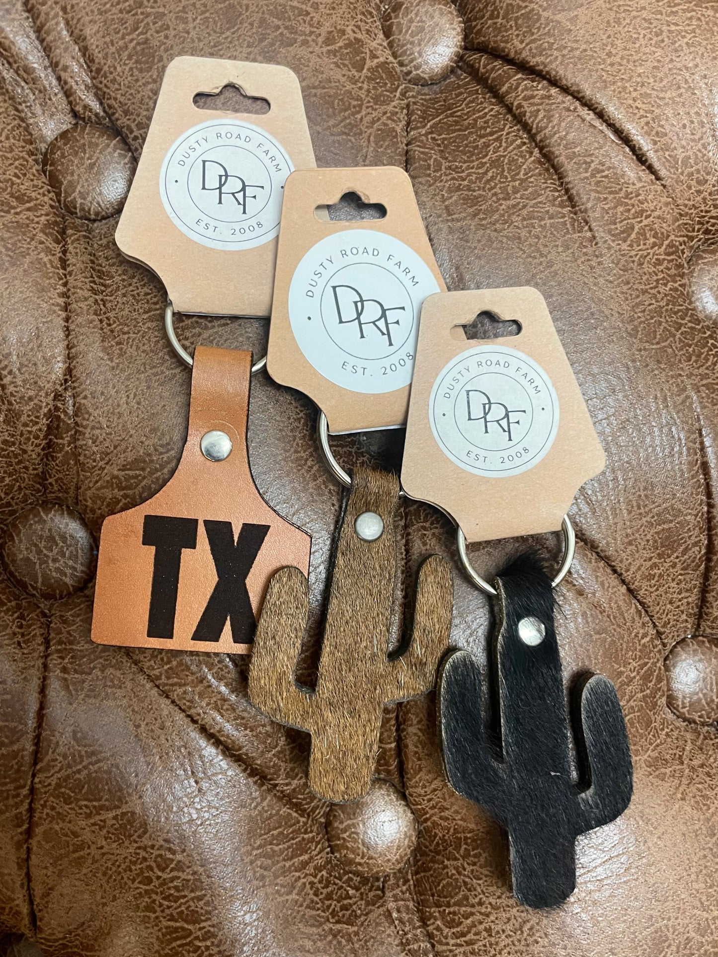 Leather Hide Keychain