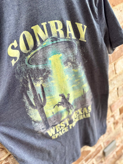 Sonray West Texas Space Program Washed Navy Tee