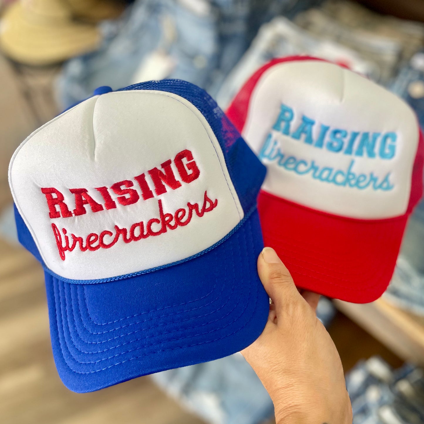 Raising Firecrackers Foam Trucker Hat