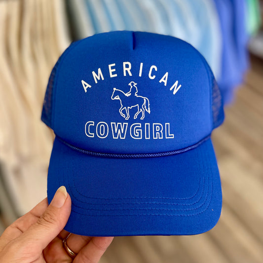 American Cowgirl Royal Foam Trucker Hat