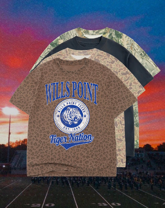 Adult Vintage Badge Wills Point Tigers Tee