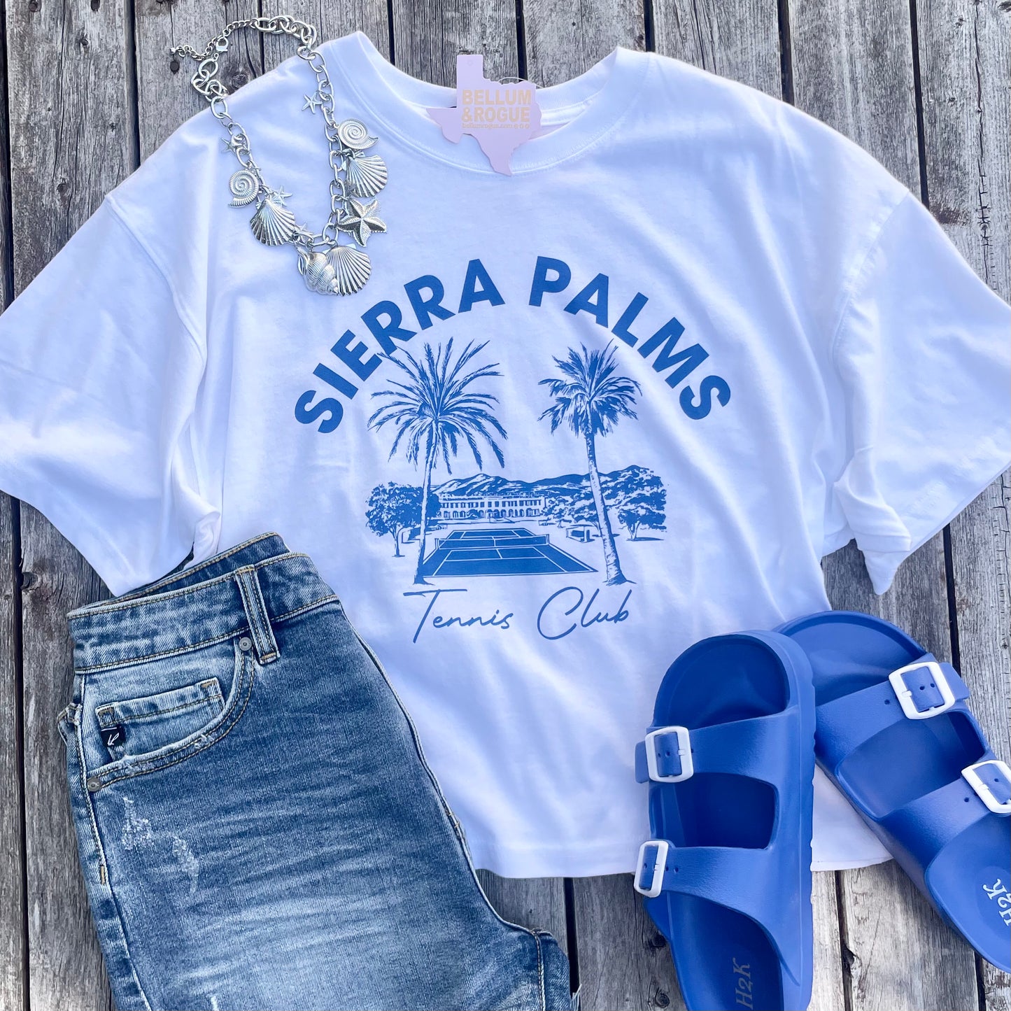 Sierra Palms Tennis Club Cropped Tee