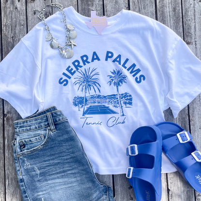 Sierra Palms Tennis Club Cropped Tee