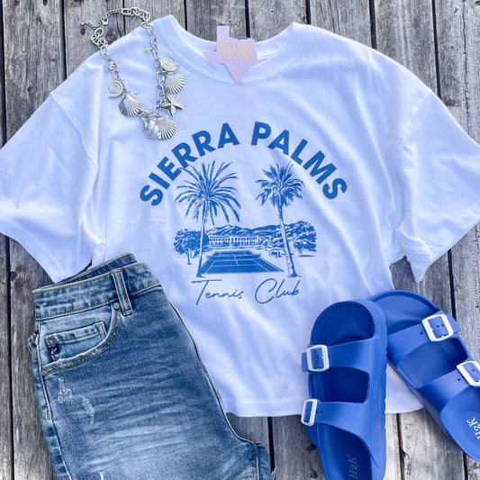 Sierra Palms Tennis Club Cropped Tee