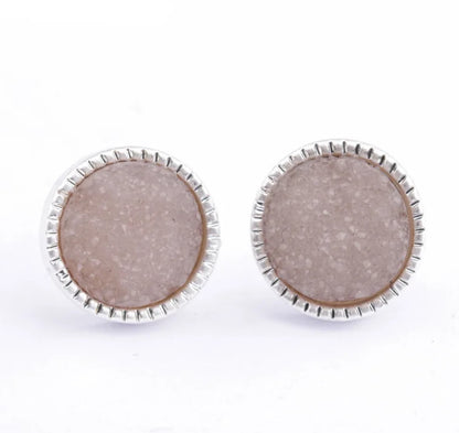 Zephyr Druzy Studs