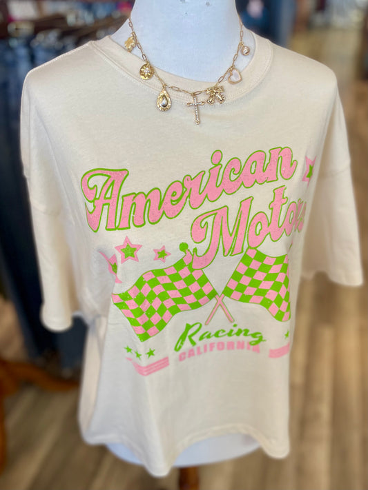 American Motors Racing Cropped Tee