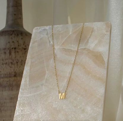 Minimal Initial 18" Necklace