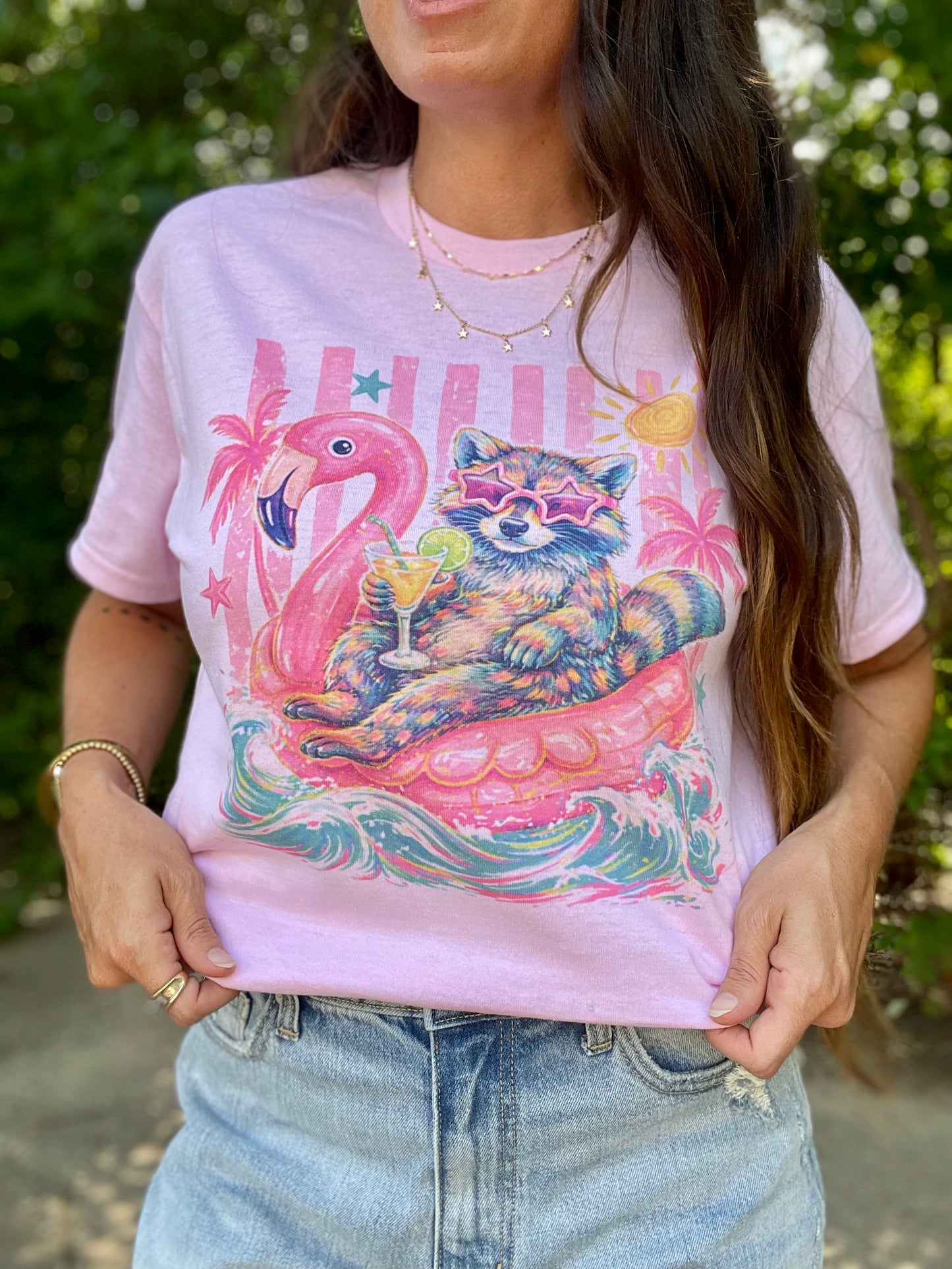 Floating Raccoon Tee