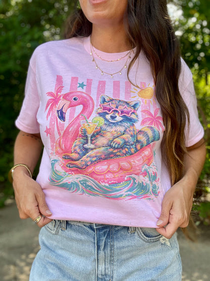 Floating Raccoon Tee