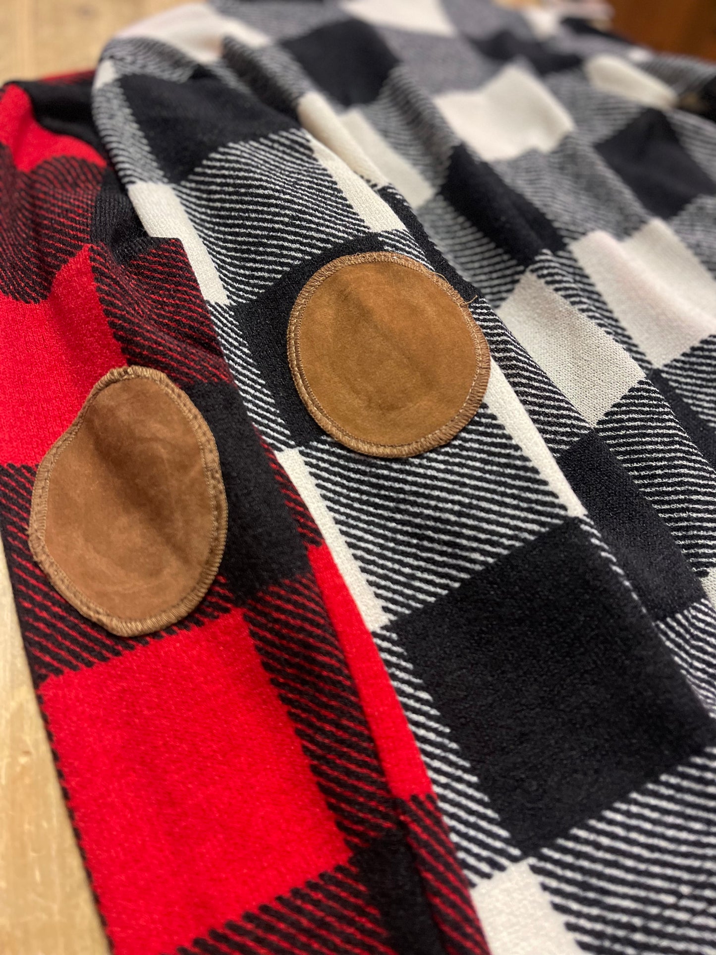 **SALE!** Girls Buffalo Plaid Knit Cardigan