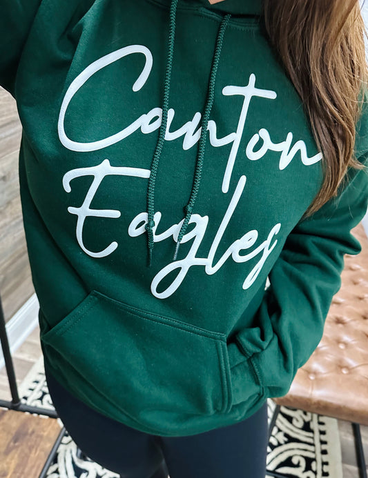 Adult Eagles Puff Ink Forest Hoodie