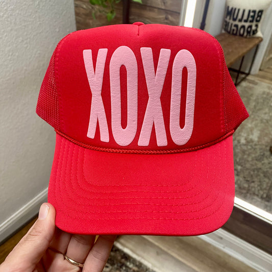 XOXO Puff Ink Trucker Hat