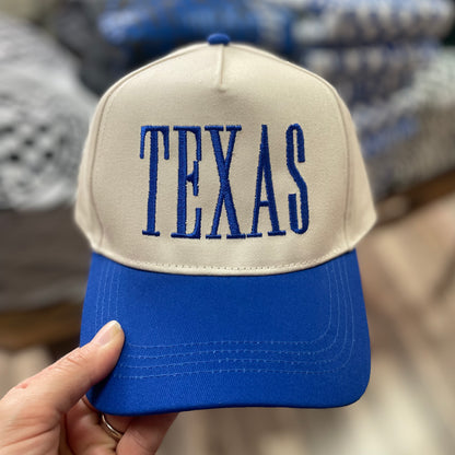 Texas Embroidered Royal Hat