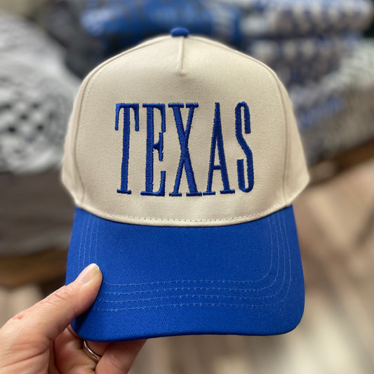 Texas Embroidered Royal Hat