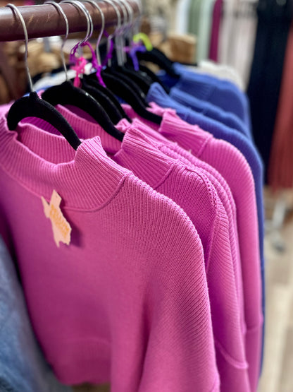 Imperial Cropped Knit Sweater