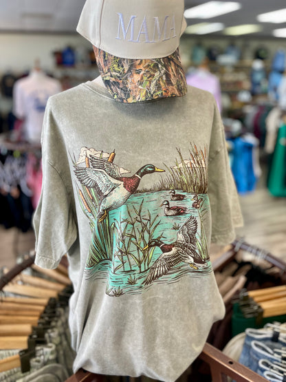 Mallard Duck Mineral Washed Tee