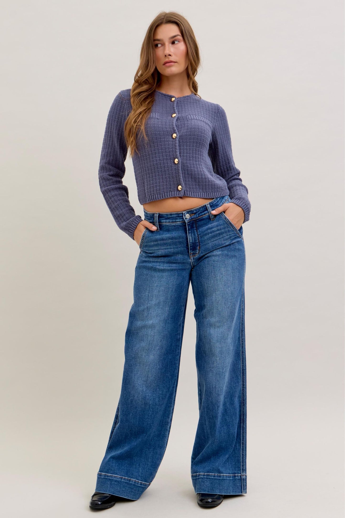 Judy Blue Wrenley Wide Leg Jeans